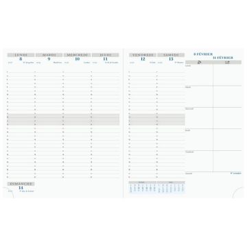 Agenda Semainier 2024 - 270 x 210 mm EXACOMPTA Horizons 27