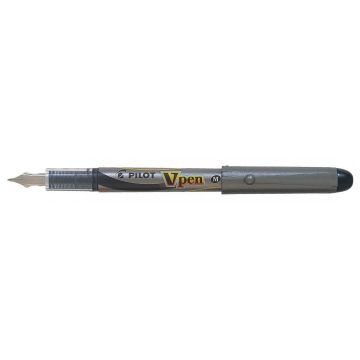 Stylo Plume jetable V-Pen Silver - Noir : PILOT Visuel
