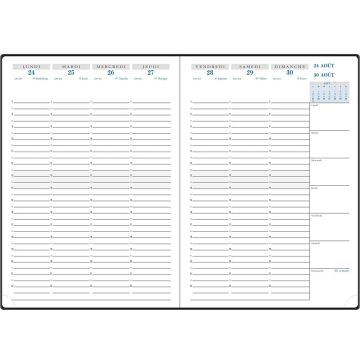 Agenda 2024/2025 Semainier de bureau SAD 29 - 297 x 210 mm EXACOMPTA
