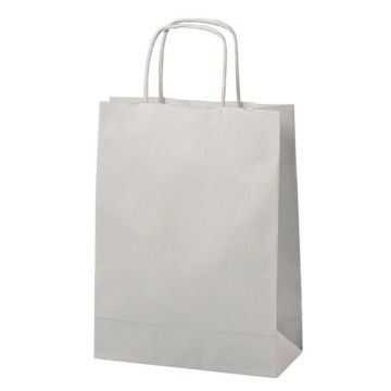 Sac en papier avec anse - 180 x 80 x 240 mm - Blanc MAIL-MEDIA Lot de 300 visuel