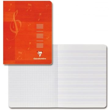 Cahier de musique - 48 pages - 210 x 297 mm : CLAIREFONTAINE Visuel