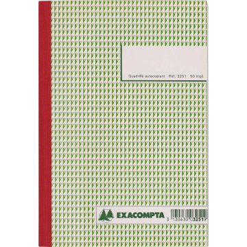 Carnet Quadrillé Autocopiant Tripli 210 x 148 mm Exacompta 3251E