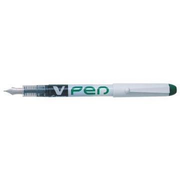 Stylo plume jetable - Vert PILOT V-Pen 