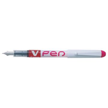 Stylo plume jetable - Rose : PILOT V-Pen Visuel