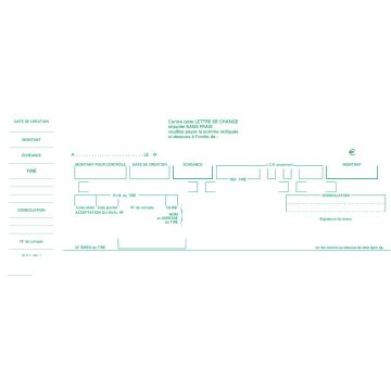 EXACOMPTA 33E :  Carnet de 50 traites normalisées LCR Intérieur