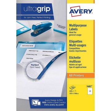 Étiquettes adhésives ProNature - 105 x 148 mm : AVERY Lot de 400 Visuel