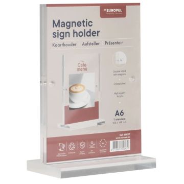 Présentoir de table à aimants avec socle - A6 : EUROPEL image