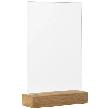 Présentoir de table avec socle en bois - A5 : EUROPEL image