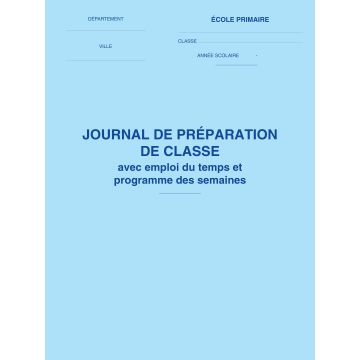 Journal de préparation de classe 36288 ELVE
