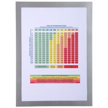Pochette d'affichage magnétique - A4 - Argent EXACOMPTA Exemple