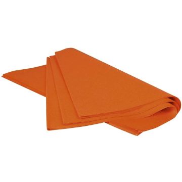 Papier de Soie - Orange - 500 x 750 mm : CLAIREFONTAINE Lot de 480 Visuel