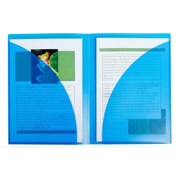 3962E EXACOMPTA : Chemise souple de présentation - Bleu ouvert