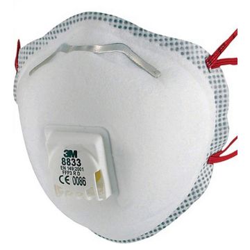 Masque de protection respiratoire avec soupape - FFP3 : 3M 8833 Modèle