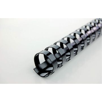 Baguettes de 21 anneaux - 14 mm - Noir : GBC Lot de 100