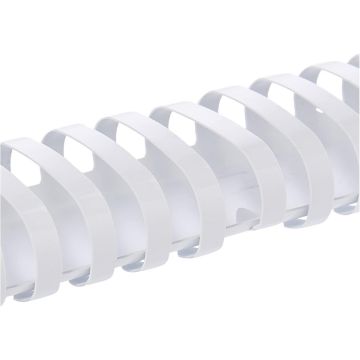 Baguettes de 21 anneaux - 51 mm - Blanc : GBC Lot de 50