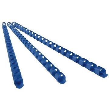 Baguettes de 21 anneaux - 10 mm - Bleu : GBC Lot de 100