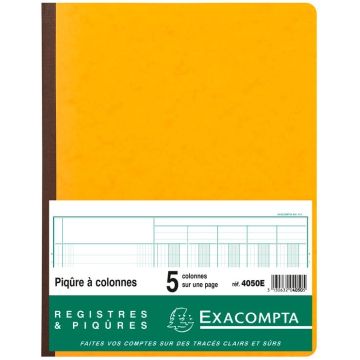 EXACOMPTA 4050E  Registre de 5 colonnes