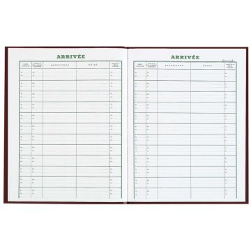 Enregistrement du courrier - Arrivée Registre Le Dauphin