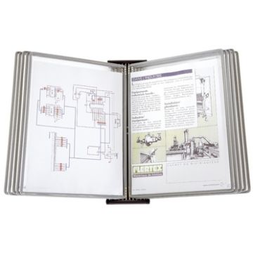 Pupitre à fixation murale - Noir TARIFOLD BLACK LINE Lot de 10 image