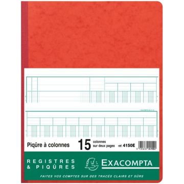 EXACOMPTA 4150E Registre de 15 colonnes 320 x 250 mm