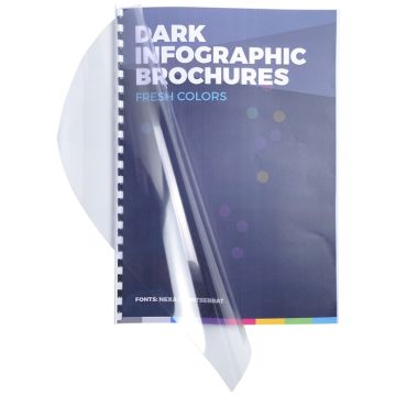 Couverture pour Reliure A4 - Cristal - 30/100e EXACOMPTA Lot de 100 Visuel