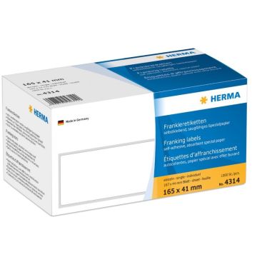 Etiquettes d'affranchissement 165 x 41 mm 4314 Herma