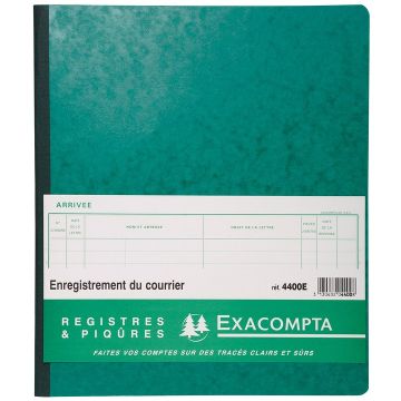 Registre Enregistrement du courrier 4400E EXACOMPTA (Couverture)
