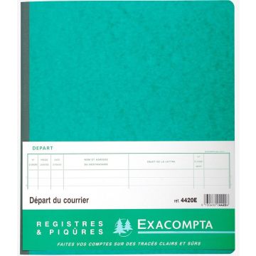 Registre d'Enregistrement  Départ du courrier EXACOMPTA 4420E