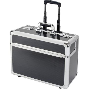 45129 ALUMAXX : Valise de pilote avec trolley en aluminium CARBON C-2 Classeur