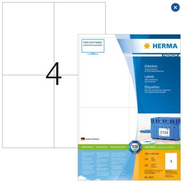 Étiquettes adhésives blanches - Multi-usages 4627  Herma 