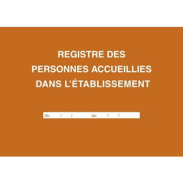 ELVE : Registre de Présence des personnes ou enfants dans l'établissement 47005