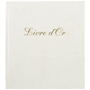 Livre d'or - Cuir Alpille - Blanc - 260 x 220 mm EXACOMPTA Visuel