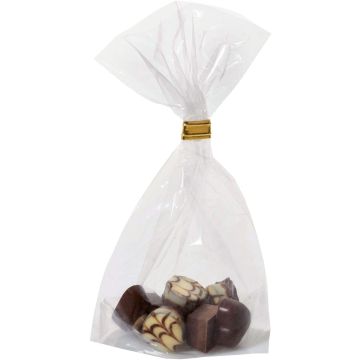 Sachet en cellophane avec fond - 95 x 160 mm : FOLIA Lot de 10 Exemple