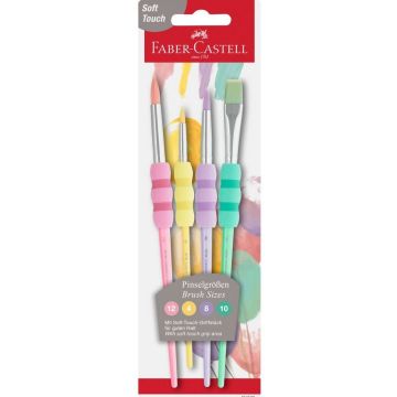 Kit de 4 pinceaux n° 2, 6, 10 et 12 : FABER-CASTELL image