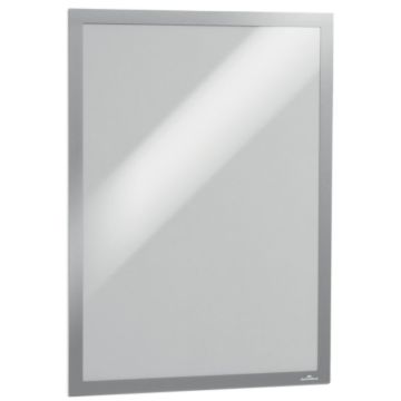 Cadre d'affichage magnétique auto-adhésif - A3 - Argent : DURABLE Lot de 6 Visuel