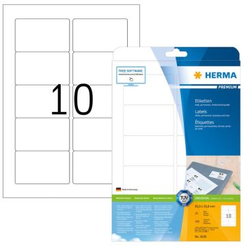 Étiquettes adhésives blanches - Multi-usages 5028 Herma 