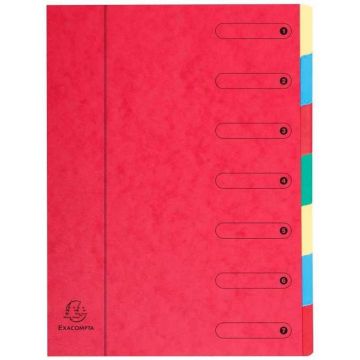 Trieur 7 compartiments - Rouge EXACOMPTA Harmonika