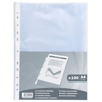 Pochettes perforées - A4 - Ouverture haut EXACOMPTA Lot de 100 Image