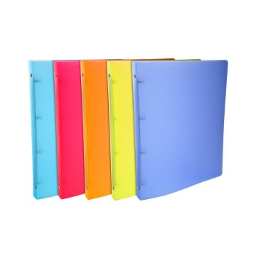 Exacompta 51177E Linicolor : Classeur souple Assortiment - 4 anneaux