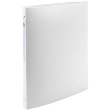 Classeur souple en PP - 4 anneaux de 15 mm - Blanc EXACOMPTA Visuel