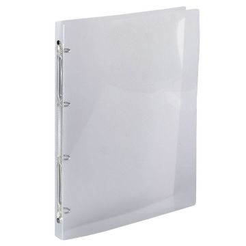 Exacompta 51194E Crystal : Classeur souple Cristal - 4 anneaux