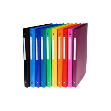 Exacompta 51299E : Classeur souple assortiment - 4 anneaux 