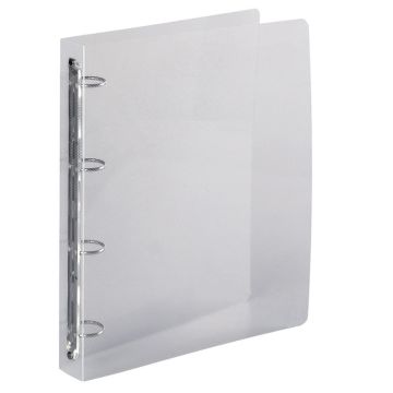 Exacompta 51342E Crystal : Classeur souple Cristal - 4 anneaux
