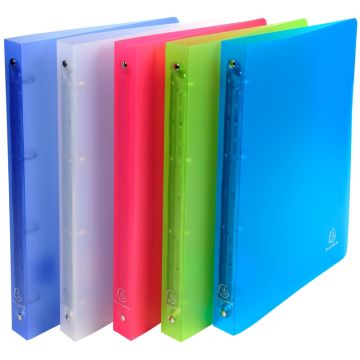 Exacompta 514699E Chromaline : Classeur souple Assortiment - 4 anneaux