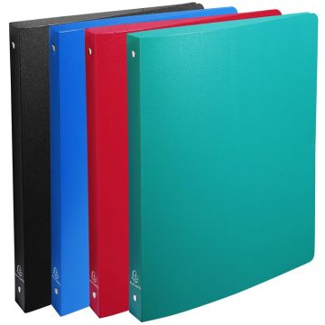 Classeur semi-rigide en PP - 4 anneaux de 20 mm - Assortiment EXACOMPTA Photo