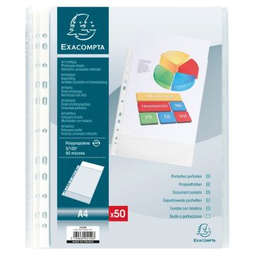 5150E Pochettes perforées Exacompta A4 vertical