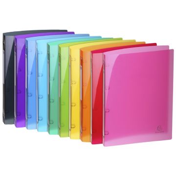 Classeur souple à 4 anneaux - Dos de 20 mm - Assortiment : EXACOMPTA Iderama Exemple
