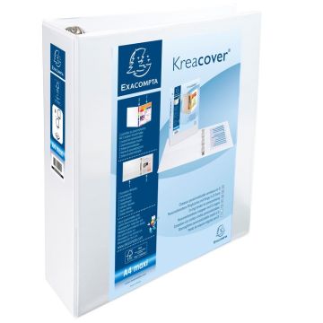 EXACOMPTA : Classeurs personnalisables avec 2 pochettes - Blanc 51945E