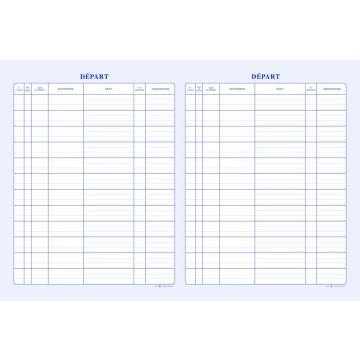 ELVE : Registre toilé de 200 pages Courrier  sortant départ 520