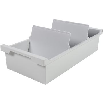 Bac pour 1200 fiches  - Format A6 - Gris EXACOMPTA 52240D